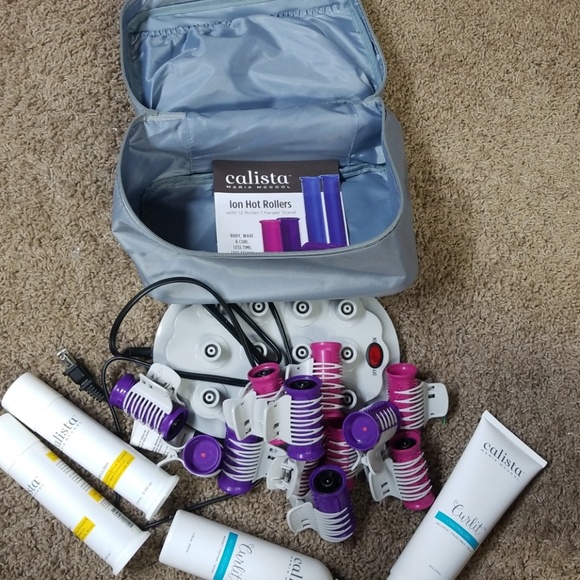 Hair rollers with hair gel